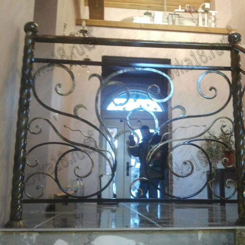 перила образец 47 б кованые перила на лестницу в частном доме